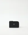 Prada Vitello Daino Zipped Card Holder Purse