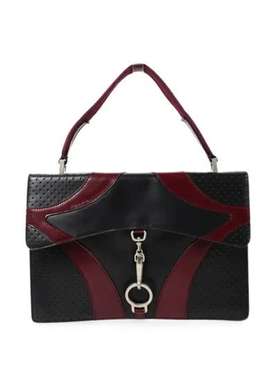 Pre-owned Prada Vitello Drive Leather Handle Bag In Black