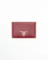 Prada Vitello Leather Card Holder In Pattern