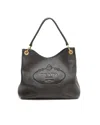 Prada Vitello Phenix Hobo Bag In Red