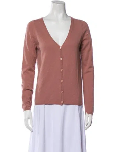 Pre-owned Prada V-neck Sweater In Pink