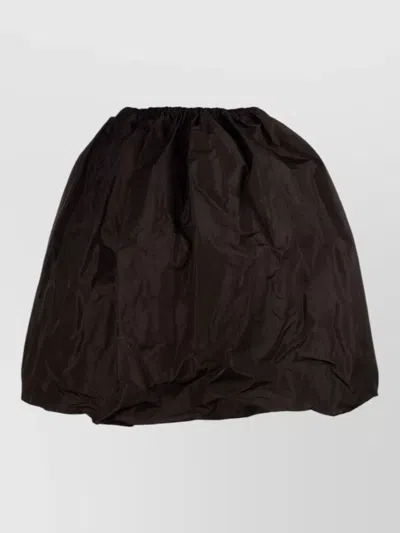Prada Voluminous Silhouette Skirt Midi Length In Brown