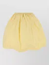Prada Voluminous Taffeta Skirt Balloon Silhouette In Yellow