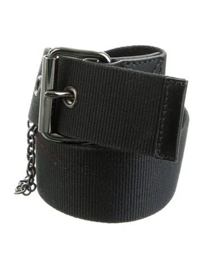 Pre-owned Prada Waist Belt In Black