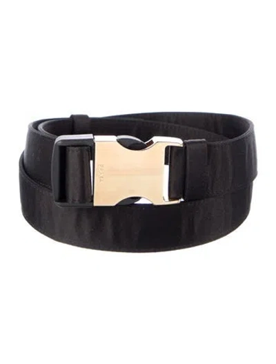 Pre-owned Prada Waist Belt In Black