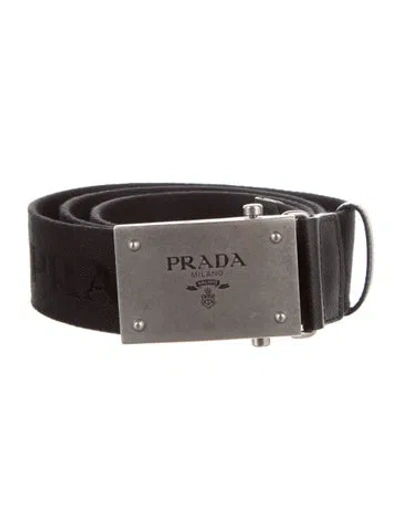 Pre-owned Prada Waist Belt In Black