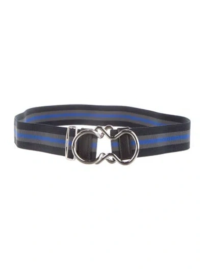 Pre-owned Prada Waist Belt In Blue