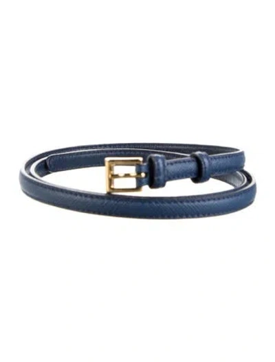 Pre-owned Prada Waist Belt In Blue