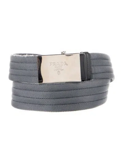 Pre-owned Prada Waist Belt In Blue