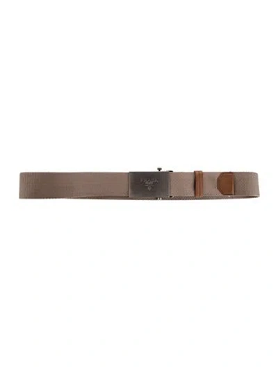 Pre-owned Prada Waist Belt In Brown