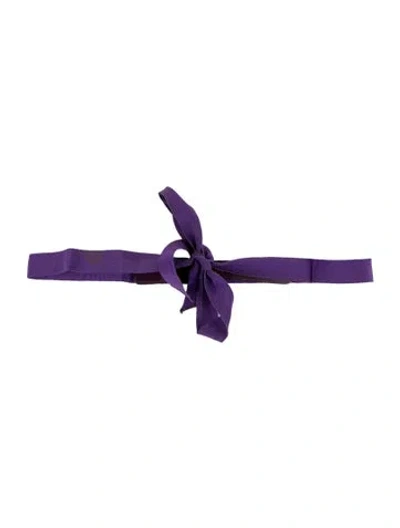 Pre-owned Prada Waist Belt In Purple