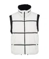 Prada Light Technical Fabric Down Vest In Chalk White