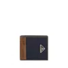 Prada Nylon And Suede Bi-fold Wallet