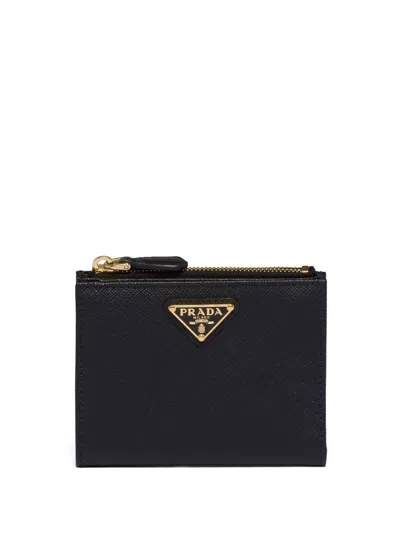 PRADA PRADA TRIANGLE-LOGO SAFFIANO LEATHER WALLET