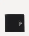 Prada Logo Leather Wallet Wallets And Card Holders Black In Black