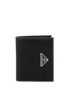 Prada Black Nylon Wallet In Black