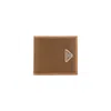 Prada Cork Brown Calf Leather Wallet In Brown