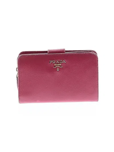 Pre-owned Prada Wallet In Burgundy
