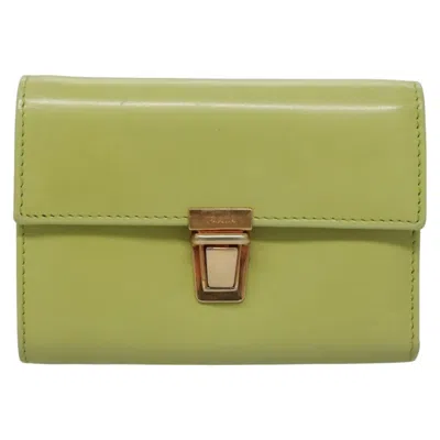 Pre-owned Prada Wallet Green Leather Wallets Accessory ()