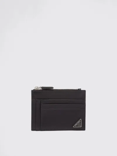 Prada Wallet Men  In Black