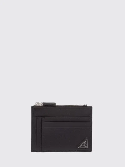 Prada Wallet Men  In Black