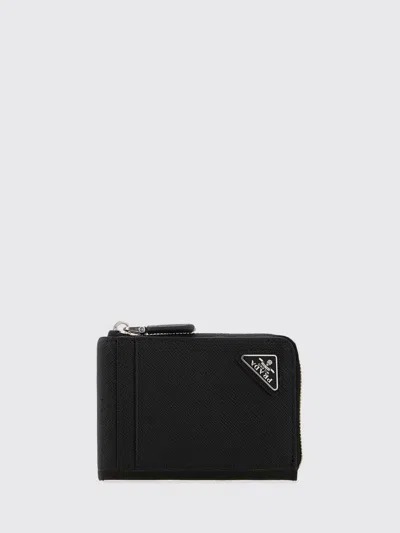 Prada Wallet Men  In Black