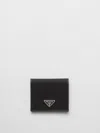 Prada Saffiano Leather Wallet In Red
