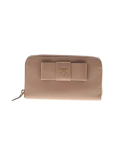 Pre-owned Prada Wallet In Tan