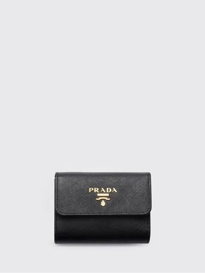 Prada Wallet Woman  In Black
