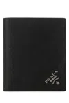Prada Saffiano Leather Card Holder In Black