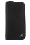 Prada Black Leather Wallet In Black