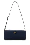 Prada Nylon Beauty Case Adjustable Strap In Blue