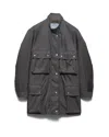 Prada The Printada Washed Re-nandlon Rain Jacket In Size 40 In Black