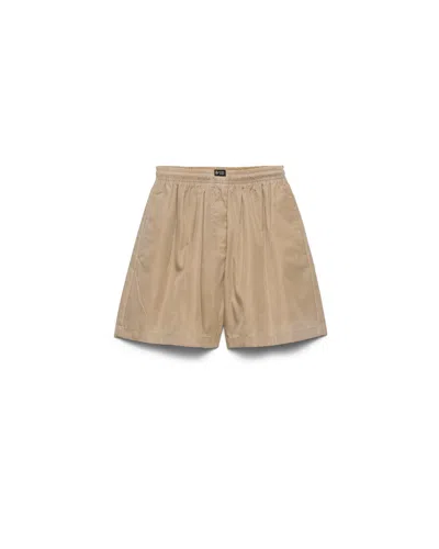 Prada Shorts Aus Gewaschenem Re-nylon In Brown