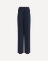 Prada Washed Silk Pants In Blue