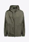 Prada Water-proof Windbreaker Jacket In Military Green