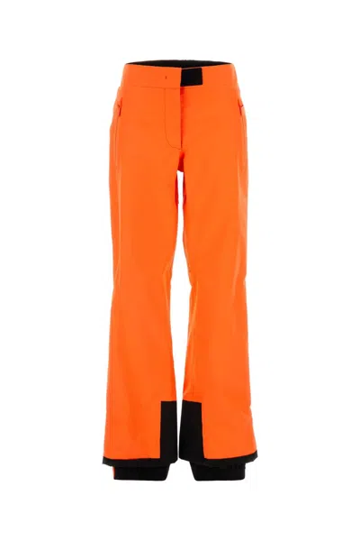 Prada Waterproof Gore-tex Snowboard Pants For Women In Orange