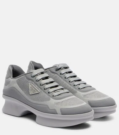 Prada Re-nylon And Mesh Fabric Sneakers