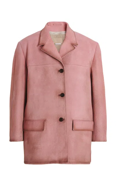 Prada Caban Camoscio In Pink
