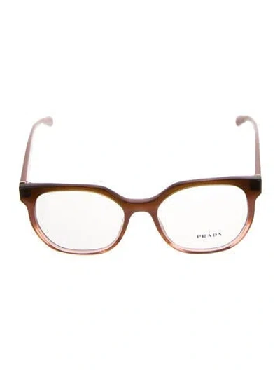 Pre-owned Prada Wayfarer Eyeglasses In Pink