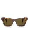 Prada Wayfarer-frame Sunglasses In Brown