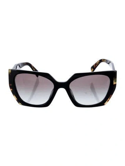 Pre-owned Prada Wayfarer Gradient Sunglasses In Black