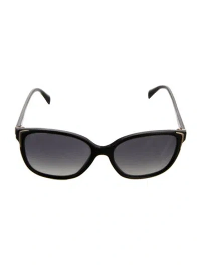 Pre-owned Prada Wayfarer Gradient Sunglasses In Black