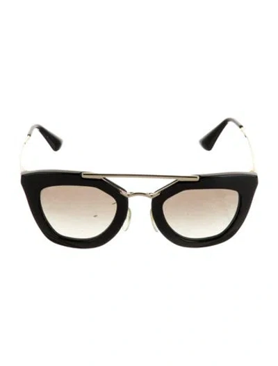 Pre-owned Prada Wayfarer Gradient Sunglasses In Black