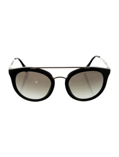 Pre-owned Prada Wayfarer Gradient Sunglasses In Black