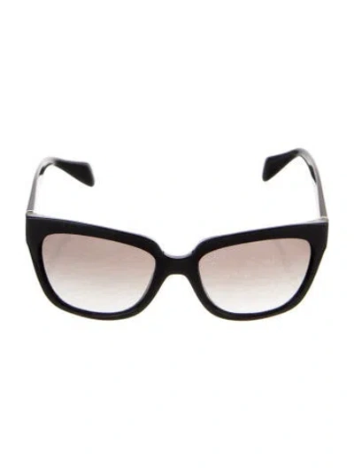 Pre-owned Prada Wayfarer Gradient Sunglasses In Black
