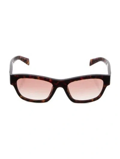 Pre-owned Prada Wayfarer Gradient Sunglasses In Brown