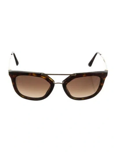 Pre-owned Prada Wayfarer Gradient Sunglasses In Brown