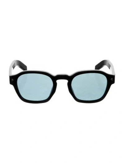 Pre-owned Prada Wayfarer Mirrored Sunglasses In Black