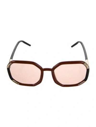 Pre-owned Prada Wayfarer Tinted Sunglasses In Black
